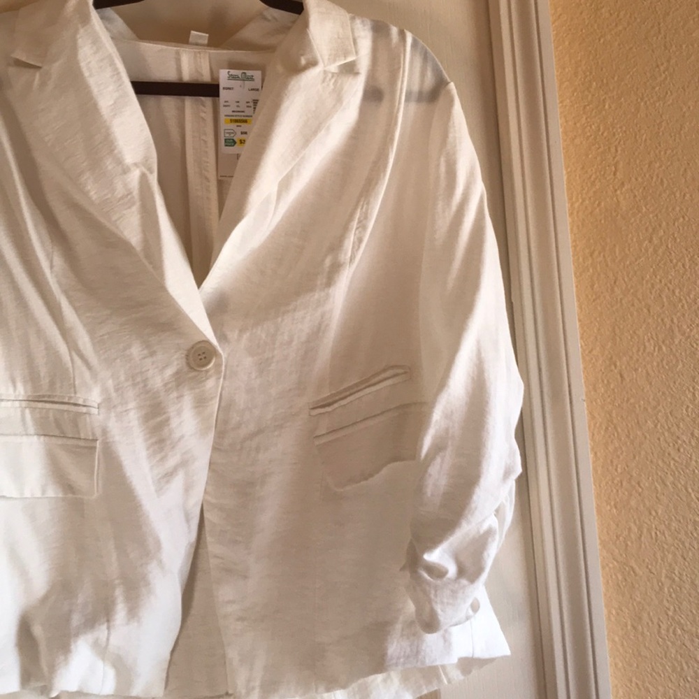 Linen white Blazer